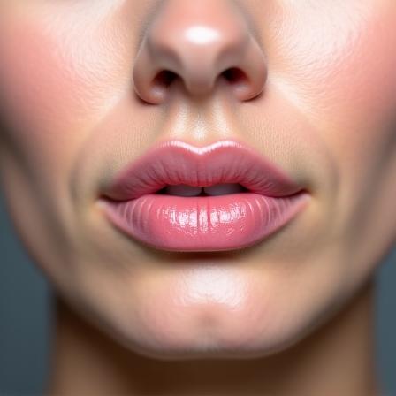 After: Subtly enhanced lips