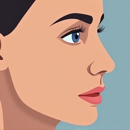 Before: Nasal bridge before non-surgical rhinoplasty